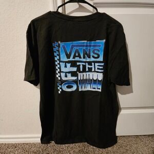 Vans Off The Wall Black Graphic T Shirt Men's Size Large